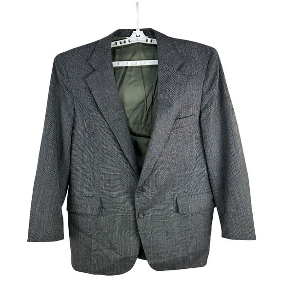 Christian Brooks Mens Gray Suit Jacket Size 46 Tailored In USA - Picture 1 of 5